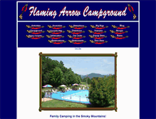 Tablet Screenshot of flamingarrowcampground.com